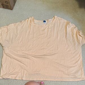 Old Navy Light Peach Short Sleeve Crewneck Tee